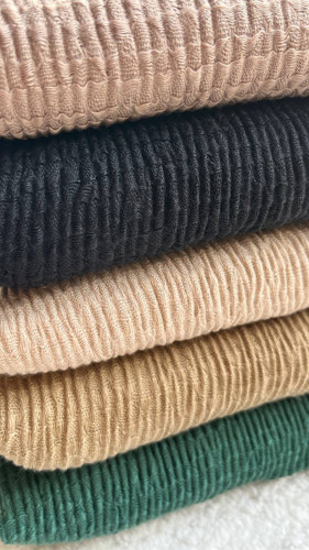 شال کنفی پاییزه دور ریش پیرسینگ دار وارداتی