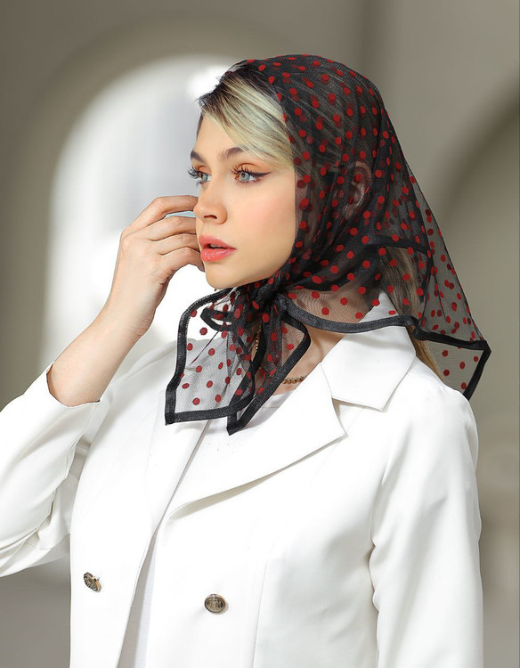 خرید انواع مینی اسکارف توری