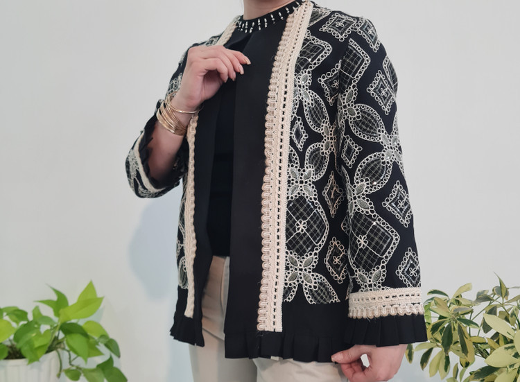 ست کت و دامن پله دار