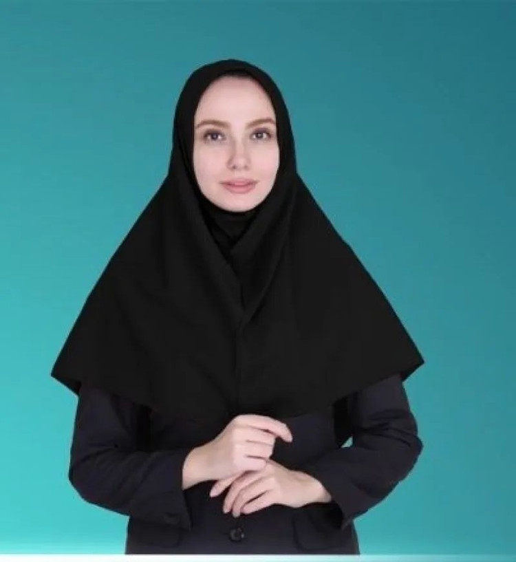 مقنعه کرپ مشکی