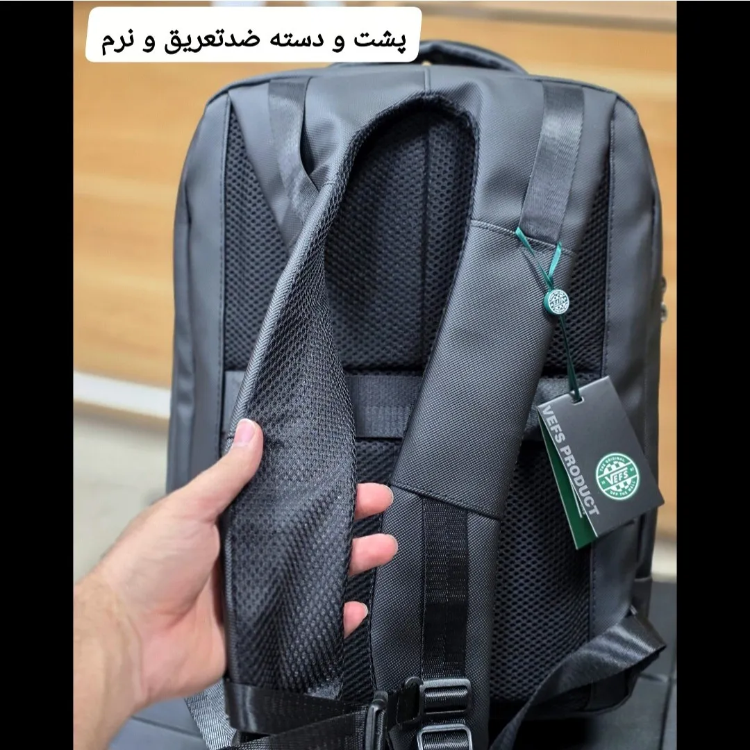 کوله پشتی دانشجویی و لپ تاپ قفل دار مناسب لپ تاپ تا 17.5 اینچ مردانه زنانه
