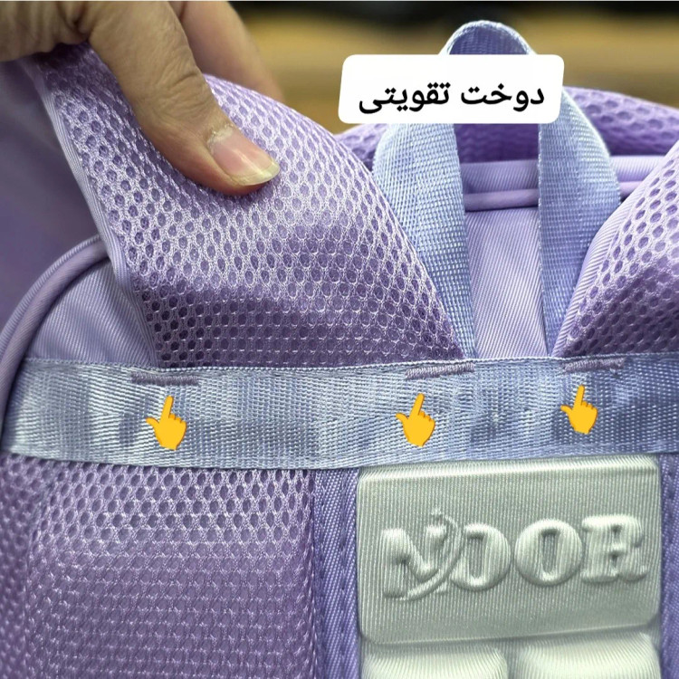 کوله پشتی ابتدایی دخترانه ضد آب ریپس وارداتی مناسب کلاس اول تا چهارم طبی و ضد تعریق