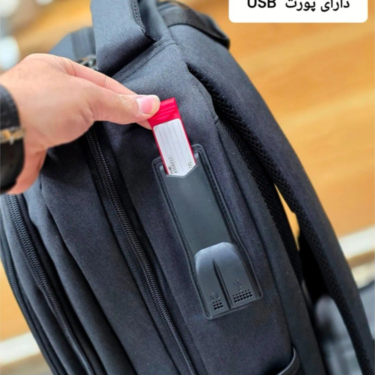 کوله پشتی اسپرت ضدآب مدل لپ تاپ و تبلت سه خانه جادار