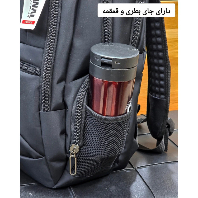کوله پشتی اسپرت دیبا جادار با جای لپتاپ، پورت USB و هندزفری، ضد تعریق، مناسب 12 سال به بالا