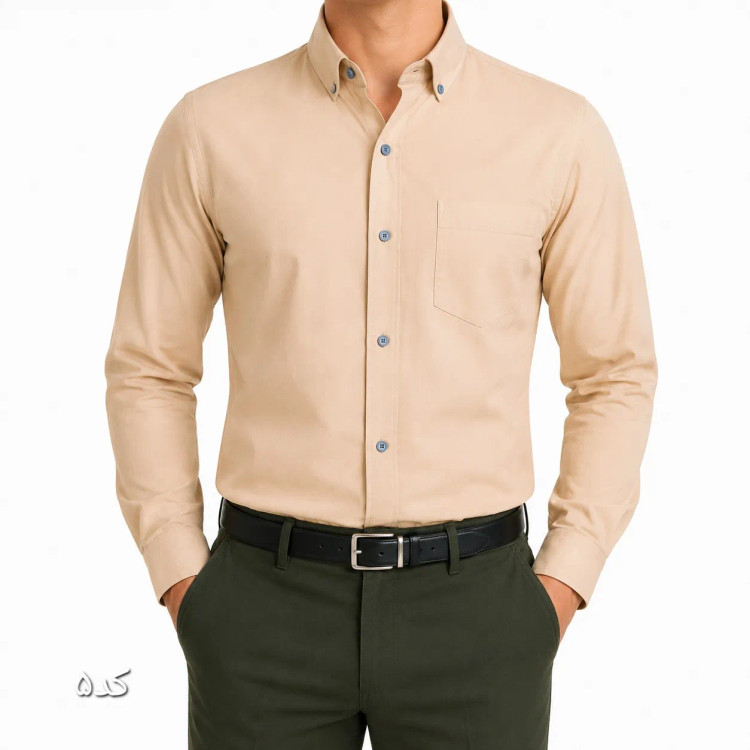 پیراهن مردانه بنگال آستین بلند کشی تک جیب