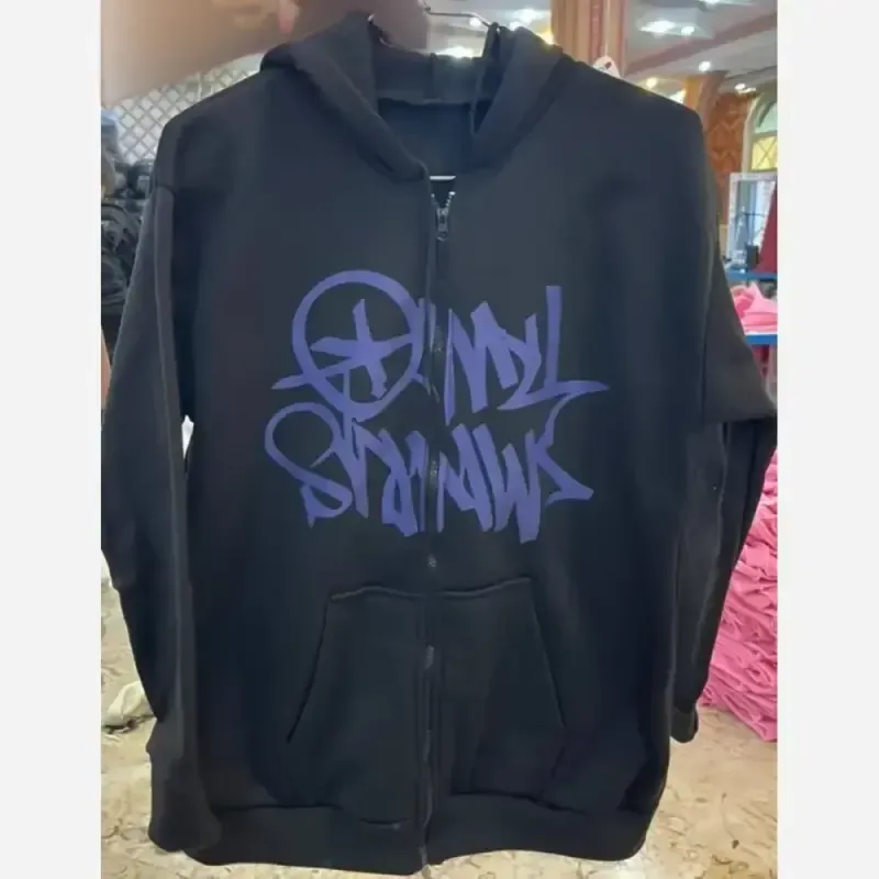 سویشرت Family Shadows فلامنت داخل کرکی فری سایز مشکی