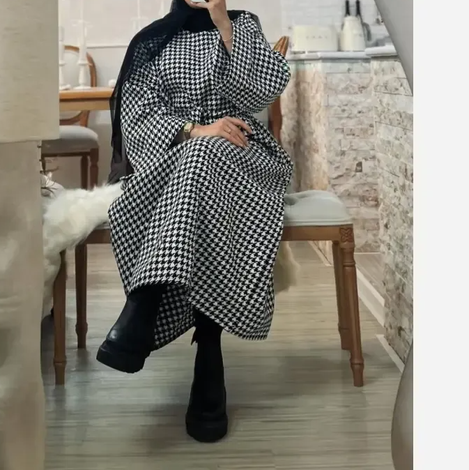 کفتان زنانه مدل زارا جنس پیردوپیل رنگ مشکی فری سایز