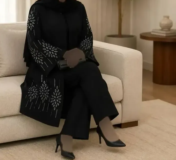 کت مجلسی زنانه مدل آرزو جنس شانتون اندوزی رنگ مشکی