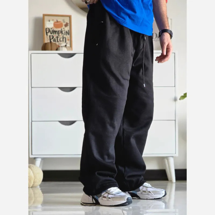 شلوار اسلش جاگر بگ دمپا گت دار دورس اسپان مناسب آقا و خانم سایز XXL و XXXL رنگ سفید و مشکی
