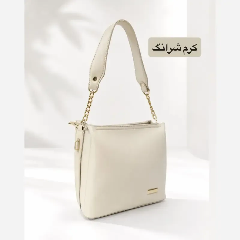 کیف زنانه چرم مصنوعی رسمی و روزمره با بند بلند