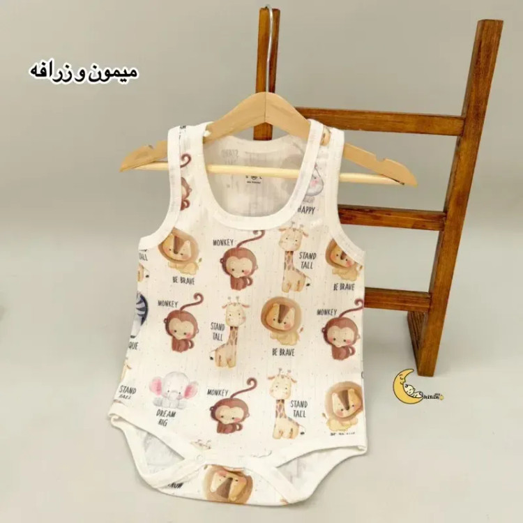 بادی رکابی بچگانه کوالا کیدز نخ پنبه کبریتی زیردکمه